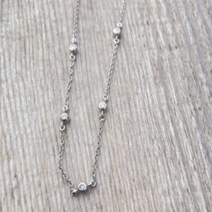 Collier diamants en or 18 carats d’occasion