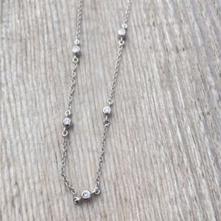 Collier diamants en or 18 carats d&rsquo;occasion