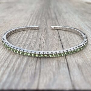 Bracelet péridots en or 18 carats d’occasion