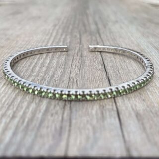 Bracelet péridots en or 18 carats d&rsquo;occasion