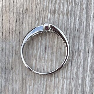 Bague trilogie de diamants en or 18 carats d&rsquo;occasion