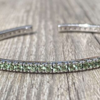 Bracelet péridots en or 18 carats d&rsquo;occasion