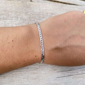 Bracelet maille haricot en or 18 carats d’occasion