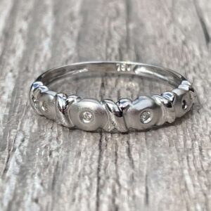 Bague diamants en or 18 carats d’occasion