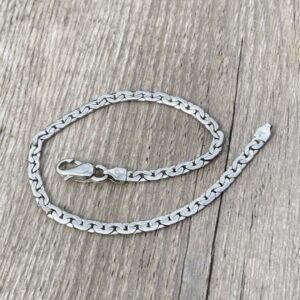 Bracelet maille haricot en or 18 carats d’occasion