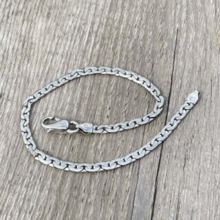 Bracelet maille haricot en or 18 carats d&rsquo;occasion