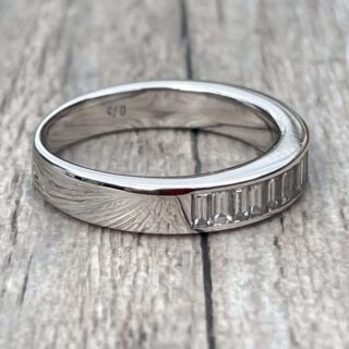 Alliance diamants taille baguette en or 18 carats d&rsquo;occasion