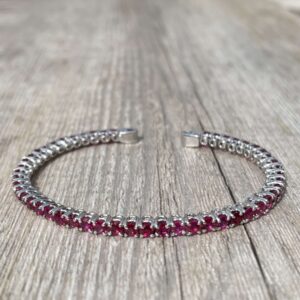 Bracelet rubis en or 18 carats d’occasion