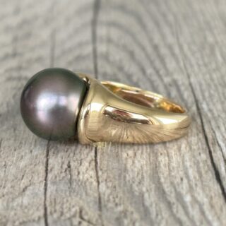 Bague perle de Tahiti en or 18 carats