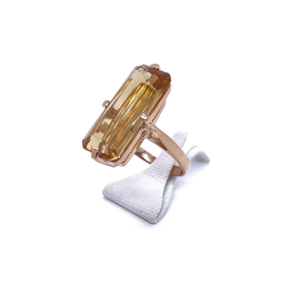 Bague citrine or 18 carats occasion