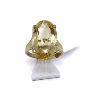Bague citrine 10 carats