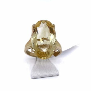 Bague citrine 10 carats