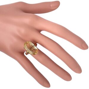 Bague citrine 10 carats