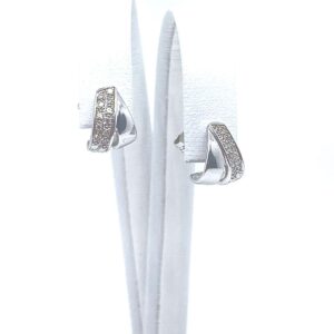 Boucles d’oreilles diamants en or 18 carats d’occasion