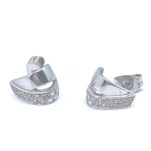 Boucles d’oreilles diamants en or 18 carats d’occasion