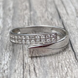 Bague diamants en or 18 carats d&rsquo;occasion