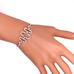 Bracelet diamants en or 18 carats d’occasion