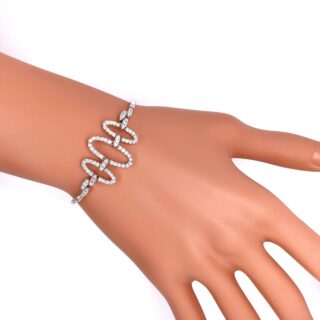 Bracelet diamants en or 18 carats d&rsquo;occasion