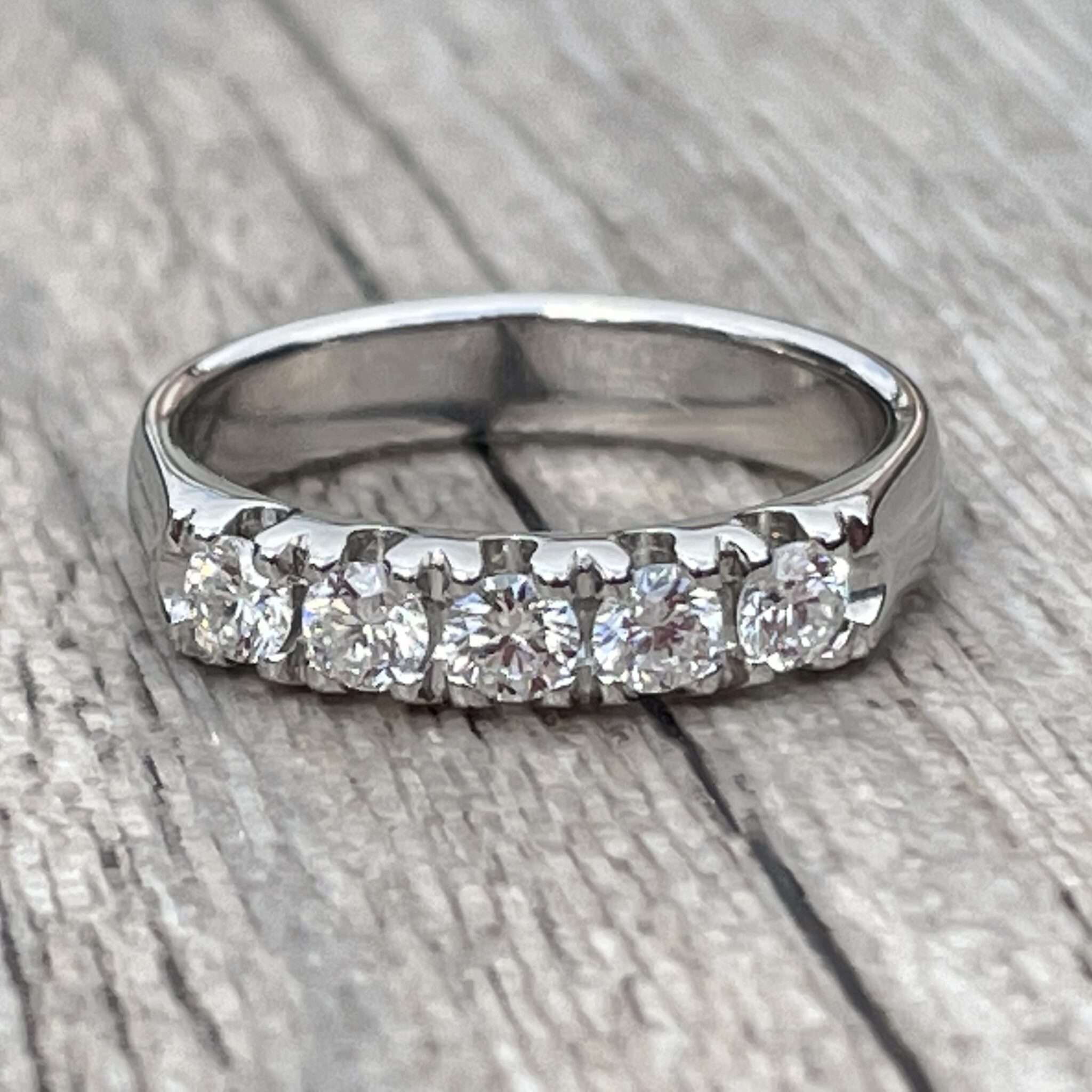 Alliance Dolly-Bijoux Plaqué Or 18K 5 Microns - Taille 50 - Demi-rail Diamant Cz 2mm