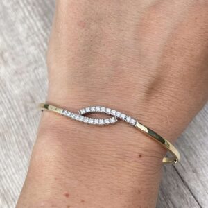 Bracelet jonc or 18 carats d’occasion