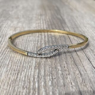 Bracelet jonc or 18 carats d&rsquo;occasion