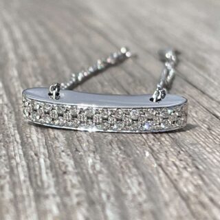 Bracelet diamants en or 18 carats et platine d&rsquo;occasion