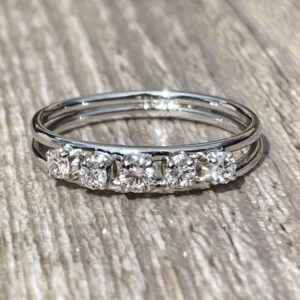 Bagues diamants en or 18 carats d’occasion