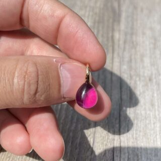 Dormeuses tourmalines roses en or 18 carats d&rsquo;occasion