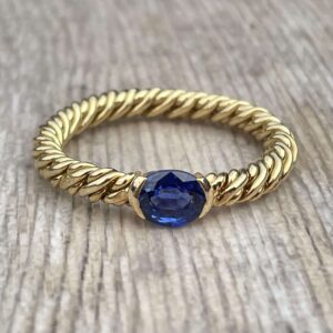 Bague Pomellato saphir en or 18 carats d’occasion