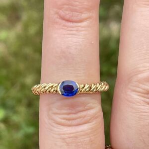 Bague Pomellato saphir en or 18 carats d’occasion