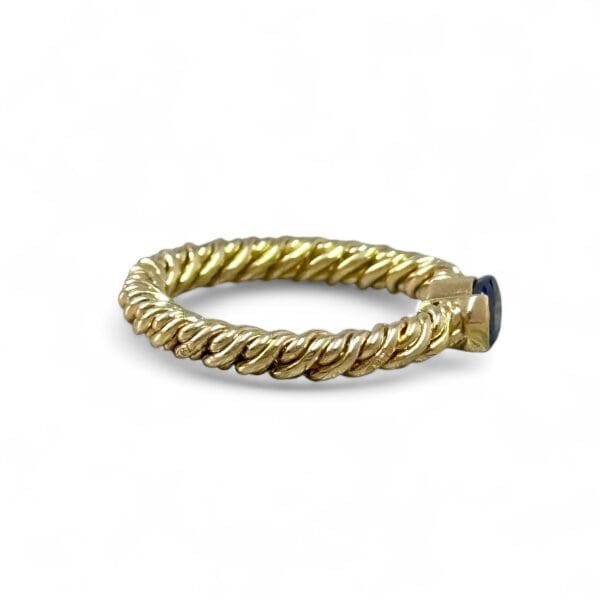 Bague saphir Pomellato or 18 carats occasion