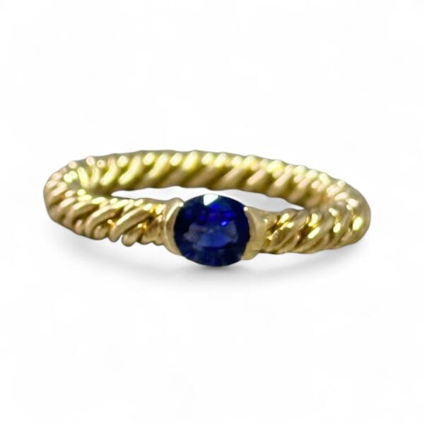 Bague saphir Pomellato or 18 carats occasion