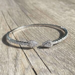 Bracelet toi et moi diamants en or 18 carats d’occasion