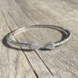 Bracelet toi et moi diamants en or 18 carats d&rsquo;occasion