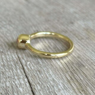 Bague solitaire rubis en or 18 carats d&rsquo;occasion