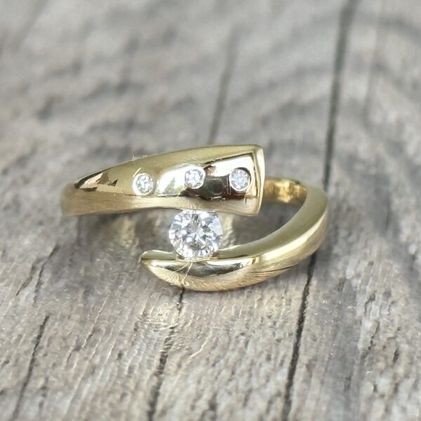 Solitaire diamants or 18 carats occasion