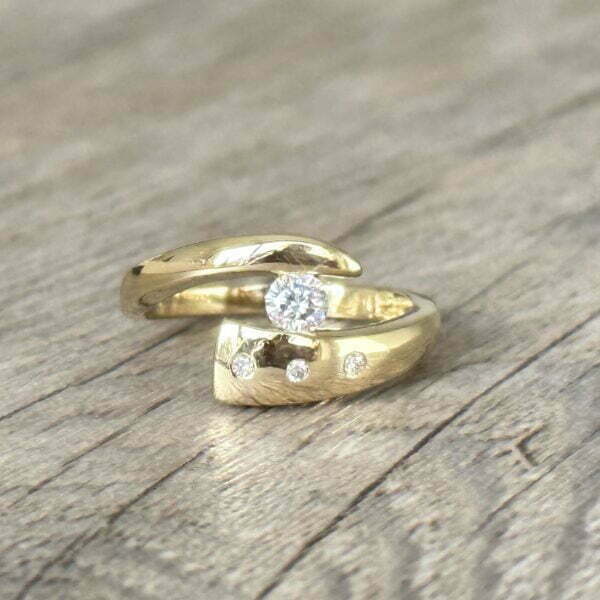 Solitaire diamants or 18 carats occasion
