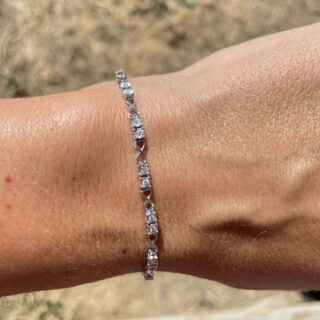 Bracelet diamants en or 18 carats d&rsquo;occasion