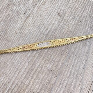 Bracelet 3 ors en or 18 carats d&rsquo;occasion