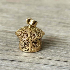 Pendentif filigrane en or 18 carats d’occasion