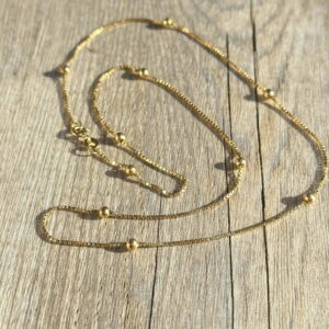 Chaine boules maille vénitienne en or 18 carats d’occasion