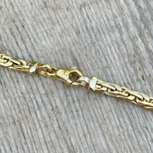 Collier maille palmier plate en or 18 carats d’occasion