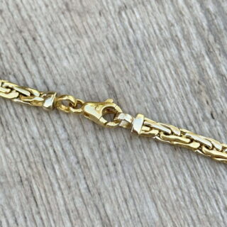 Collier maille palmier plate en or 18 carats d&rsquo;occasion