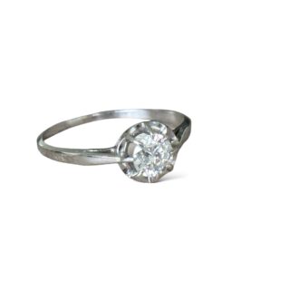Solitaire 0.50 carat en or 18 carats d’occasion