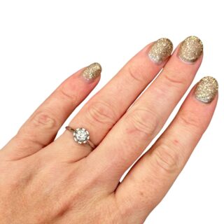 Solitaire 0.50 carat en or 18 carats d’occasion