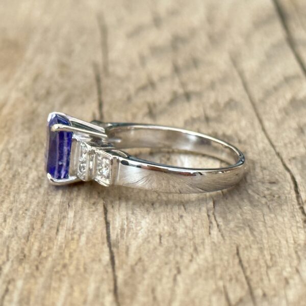 Bague Tanzanite diamants or 18 carats occasion