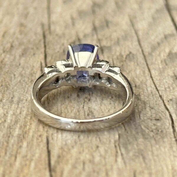 Bague Tanzanite diamants or 18 carats occasion