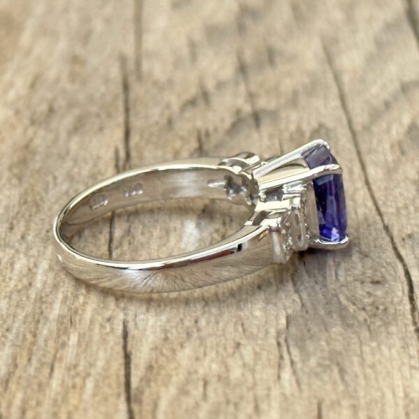 Bague Tanzanite diamants or 18 carats occasion