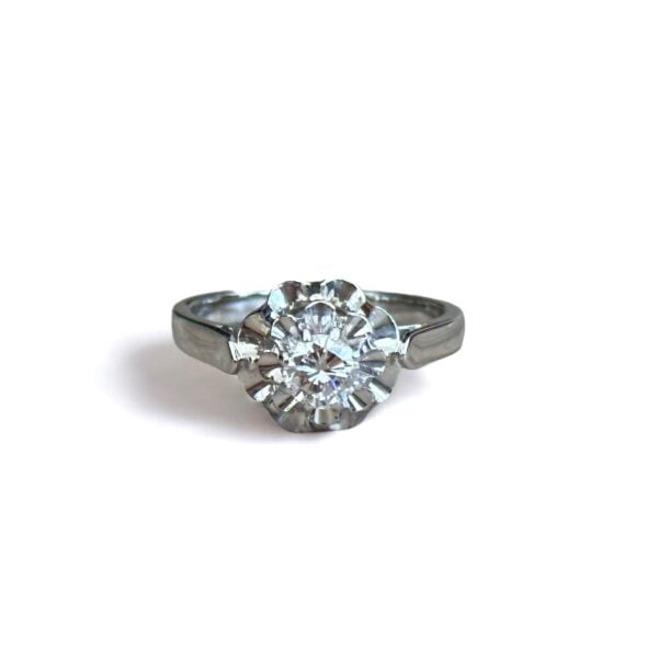 Solitaire diamant 0,33 carat or 18 carats