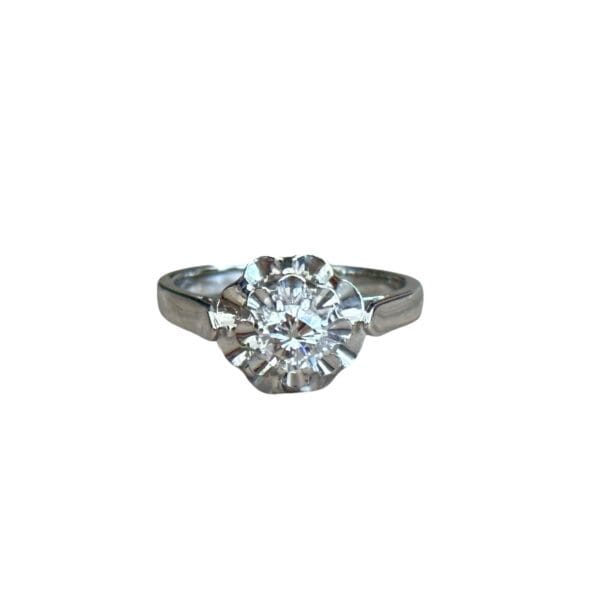 Solitaire diamant 0,33 carat or 18 carats